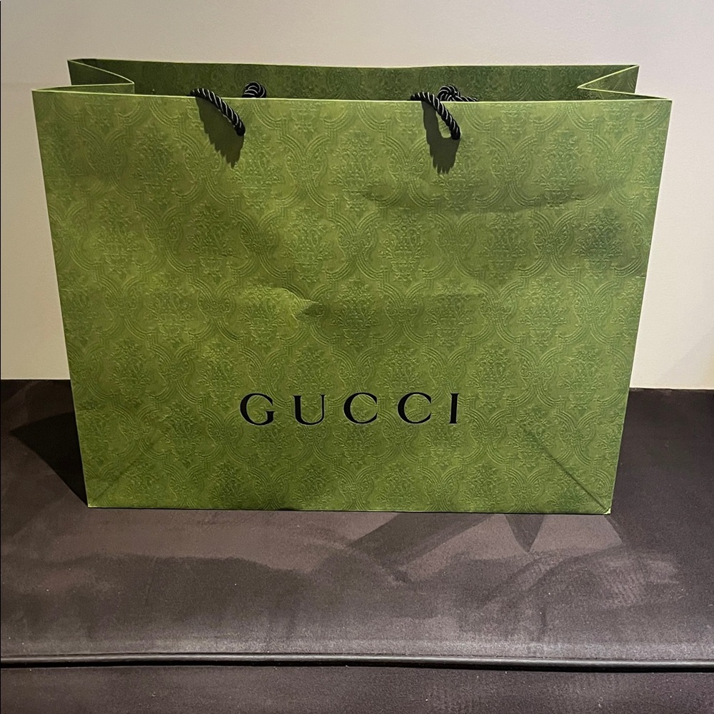 Gucci Olive Green Shopping Bag